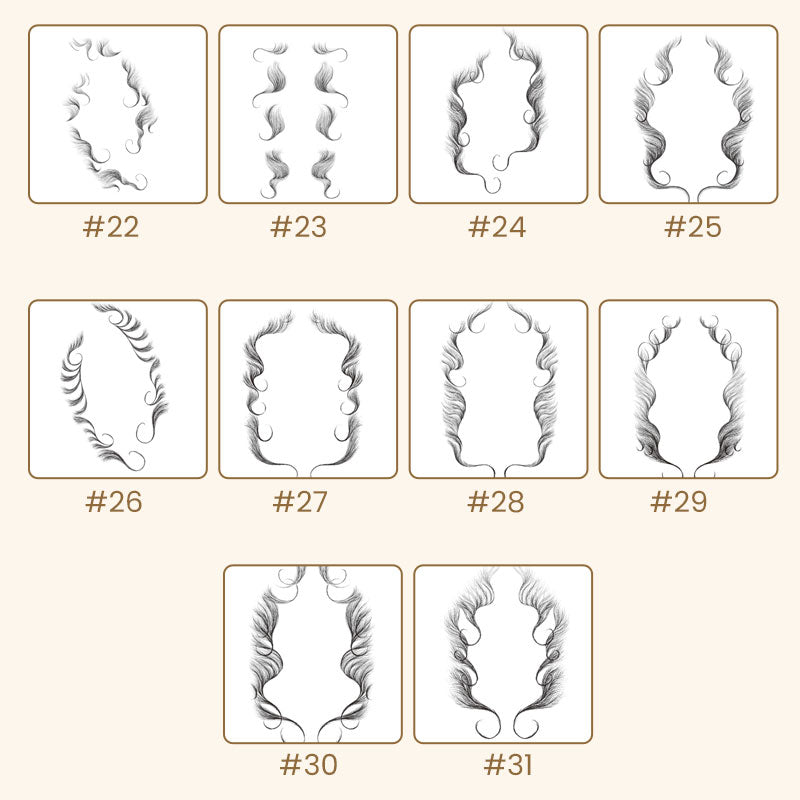 Hairline edge tattoo sticker