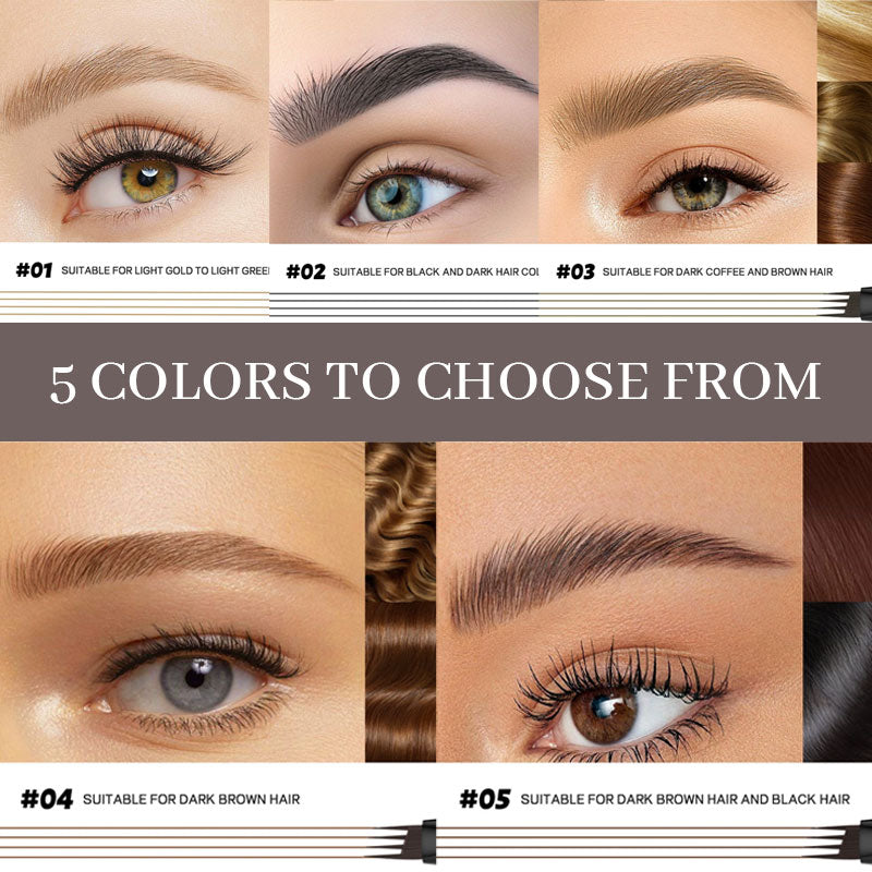 Split eyebrow pencil
