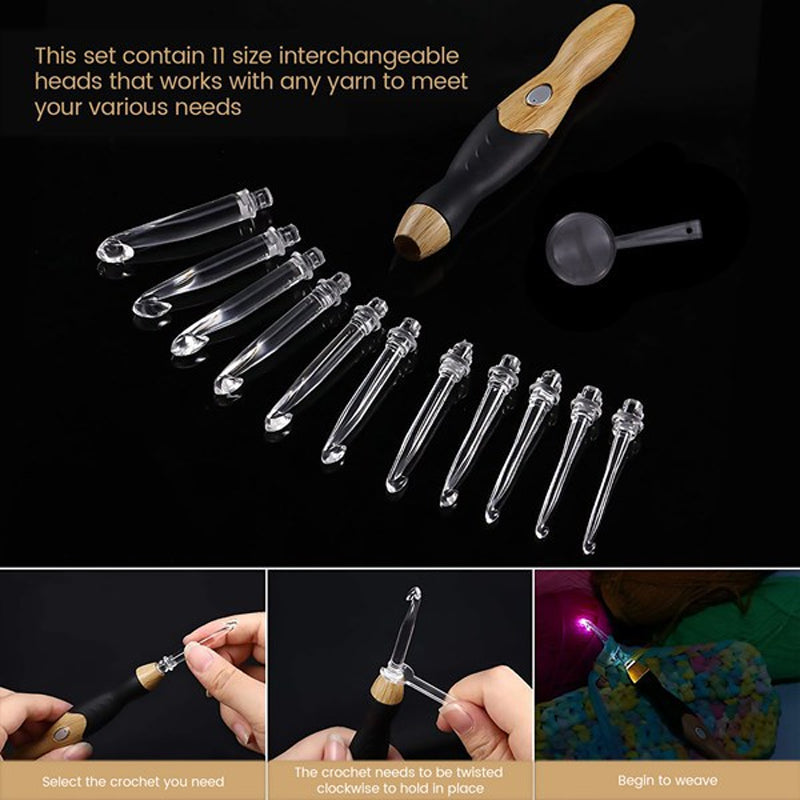 LED Light Up Crochet Set