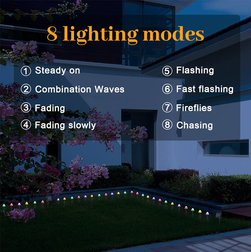LED Mushroom Light String