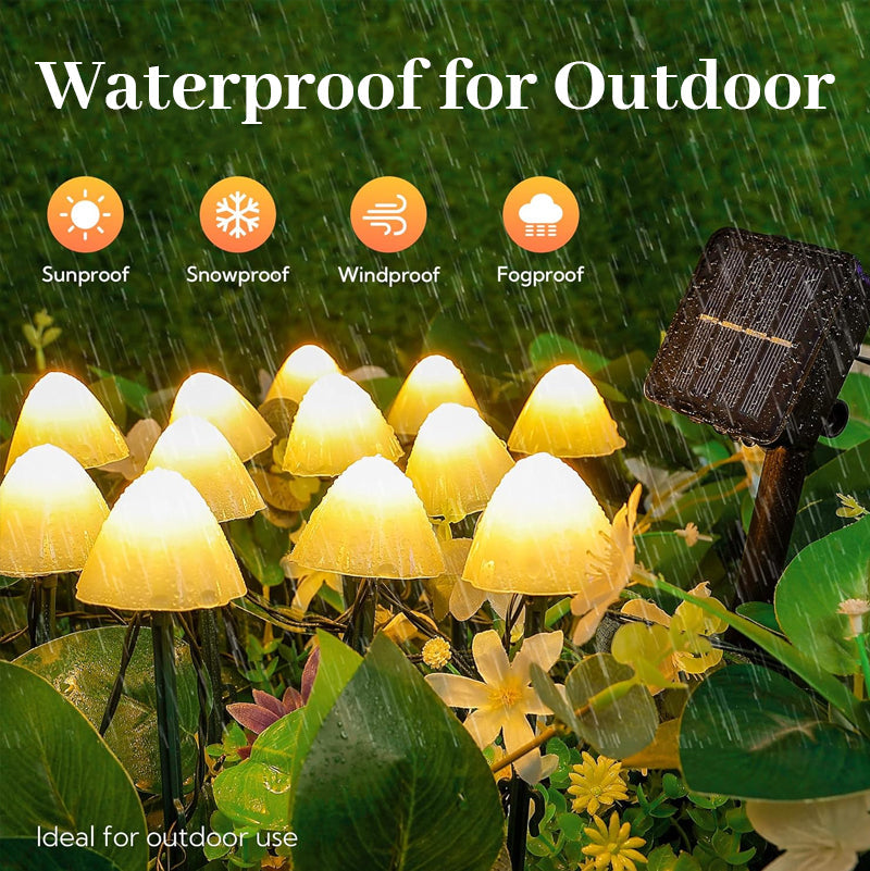 LED Mushroom Light String