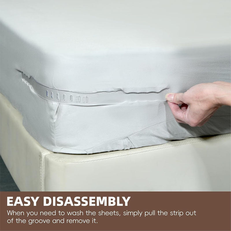 Invisible bed sheet fastener