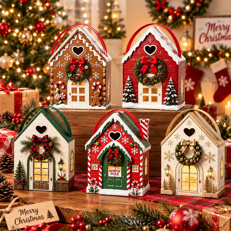 Christmas Village Gift House Boxes