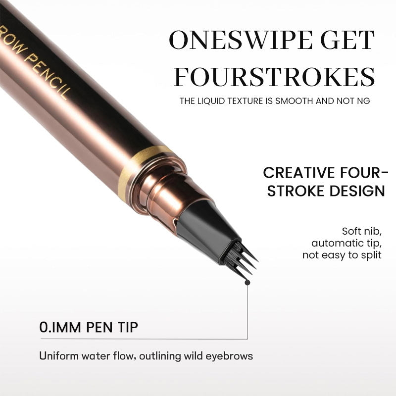 Split eyebrow pencil