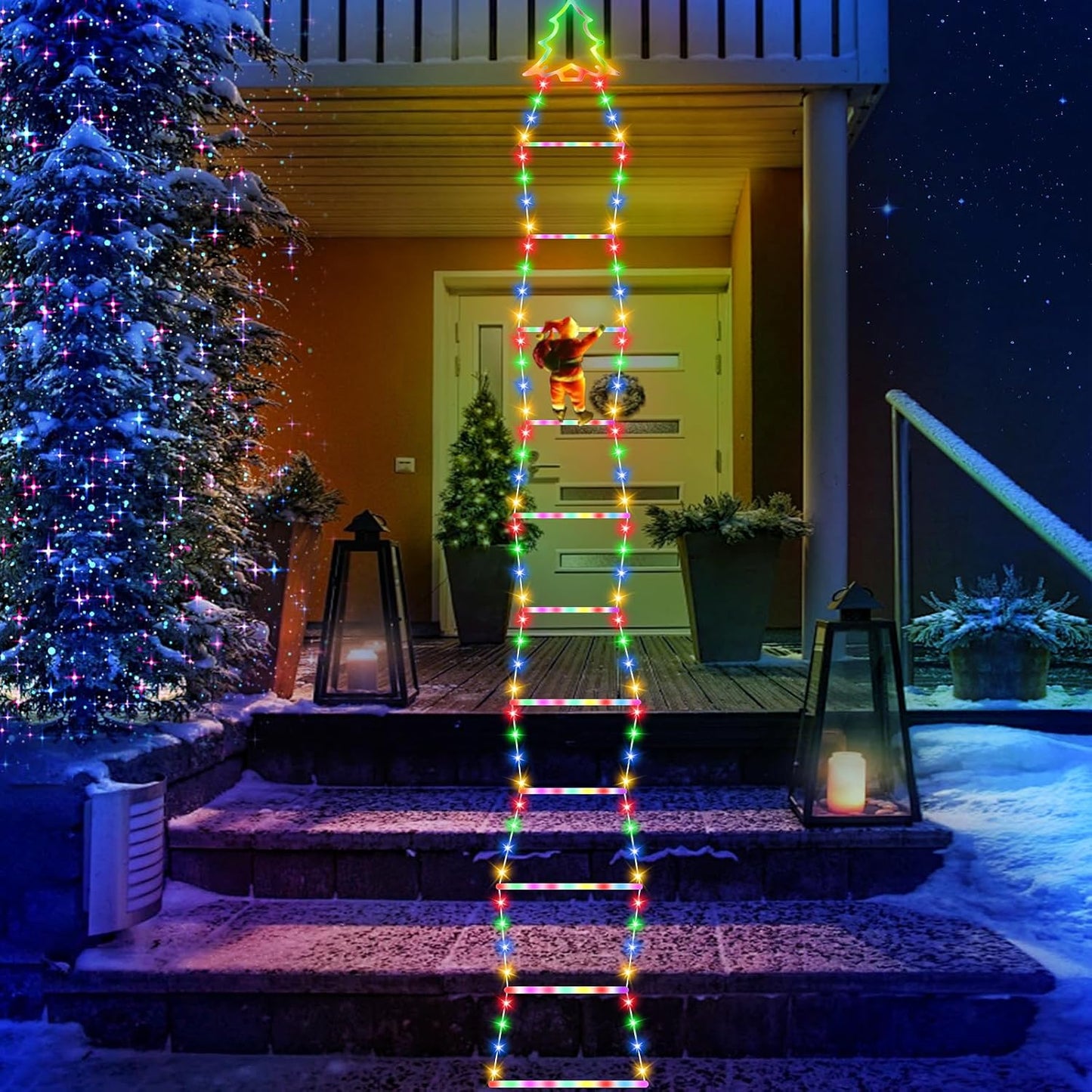 Santa’s Climbing Ladder Light