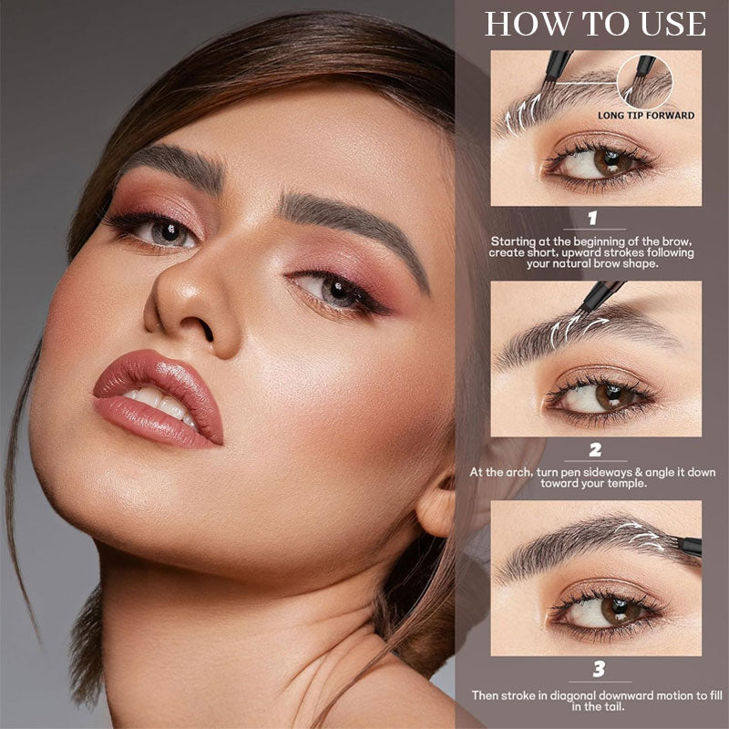 Split eyebrow pencil