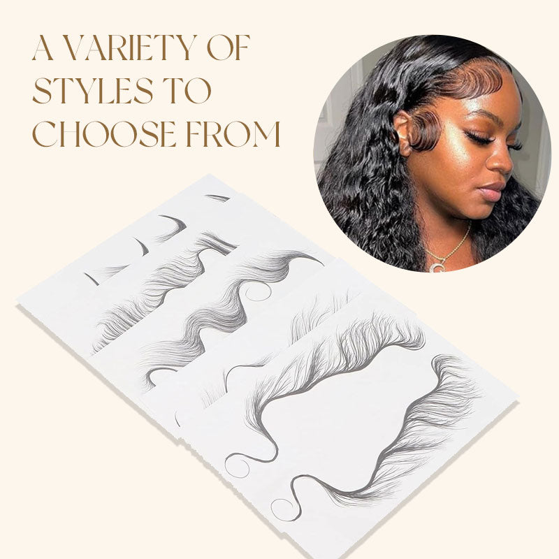 Hairline edge tattoo sticker
