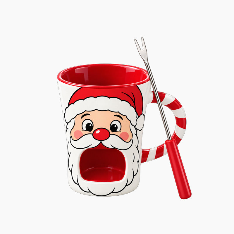 Santa Chocolate Fondue Mug