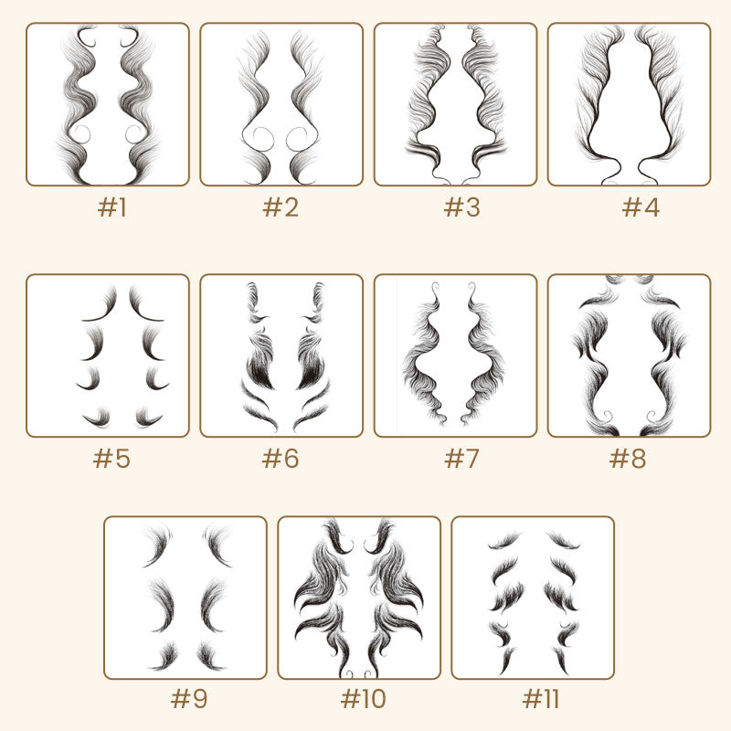 Hairline edge tattoo sticker