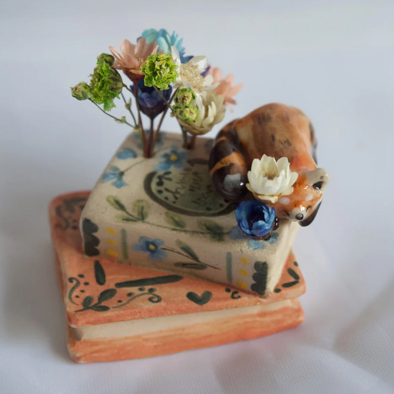 Animal Book Vase