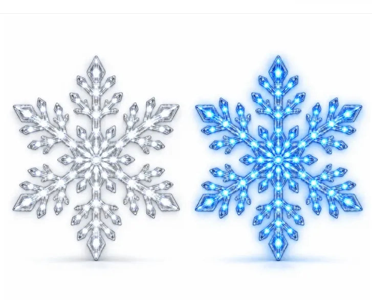 3D Light-Up Snowflake Wall Set