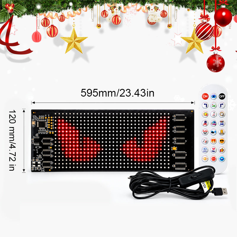 Animated Christmas LED Car Display