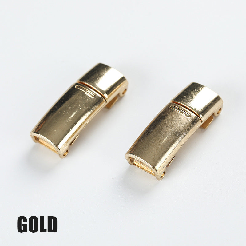 Magnetic shoelace metal buckle