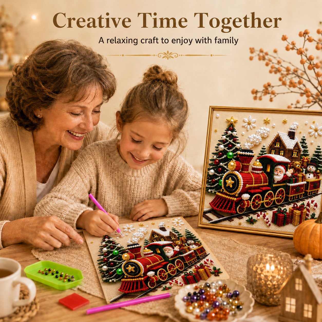 Christmas Pearl Art DIY Kit