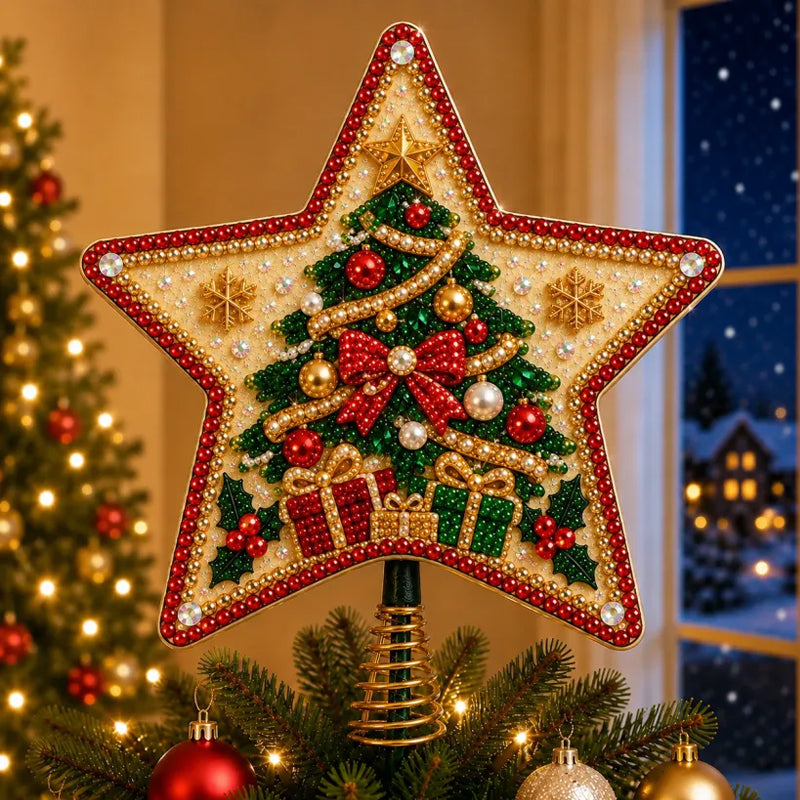 DIY Diamond Painting Christmas Tree Topper