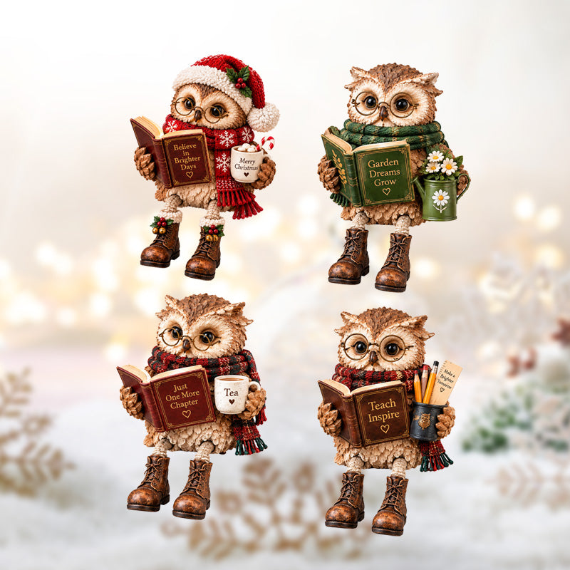 Book Lover Owl Shelf Sitter