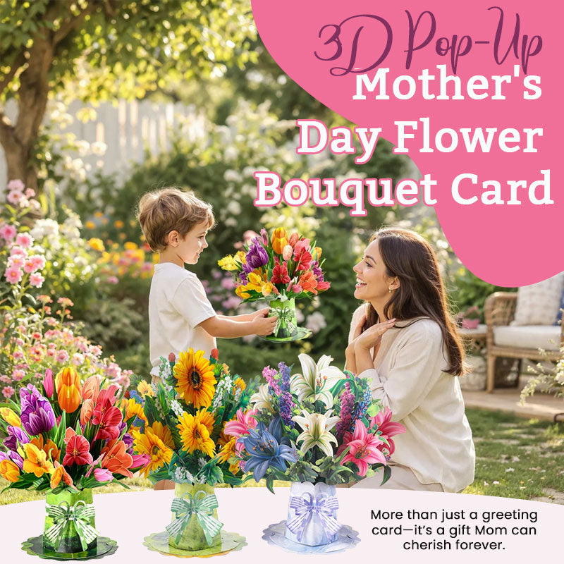 3D Pop-Up Mother’s Day Flower Bouquet Card