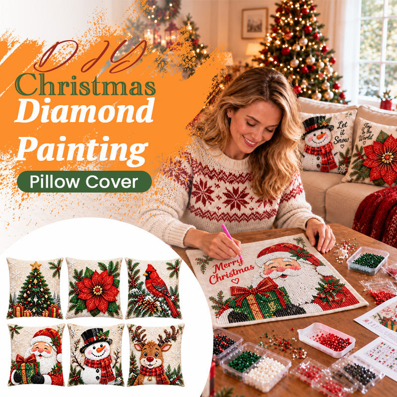 DIY Christmas Diamond Painting Pillow Cover