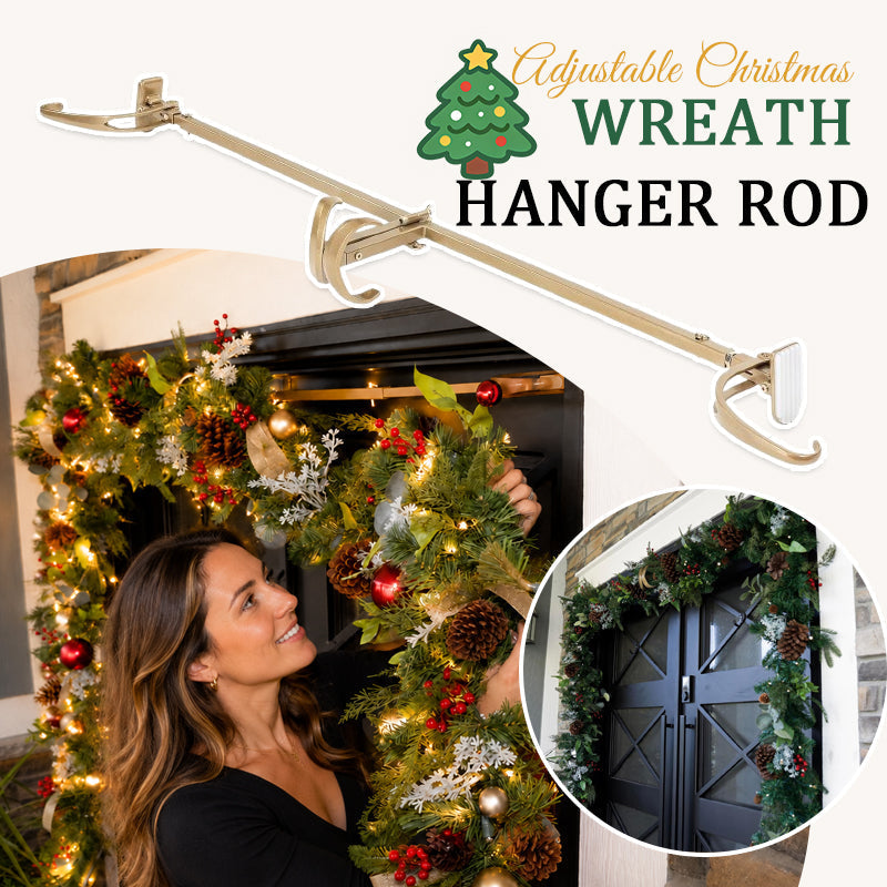 Adjustable No-Drill Door Garland Hanger