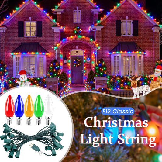 Classic Christmas Bulb Light String