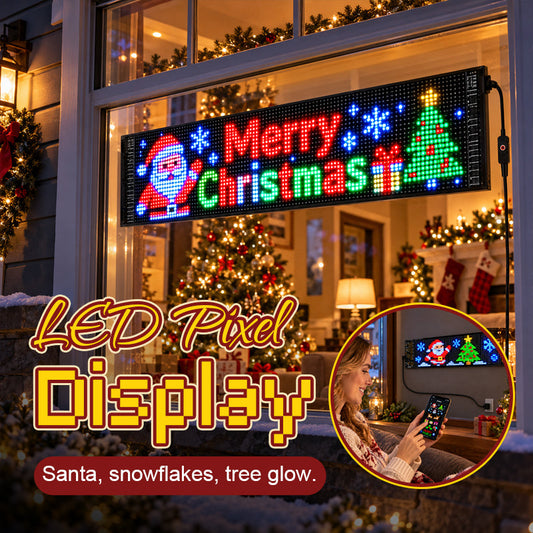 Animated Christmas LED Car Display
