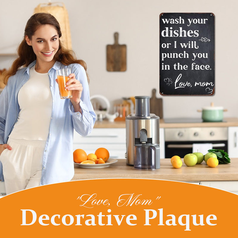 Wash Your Dishes — Or Else Sign