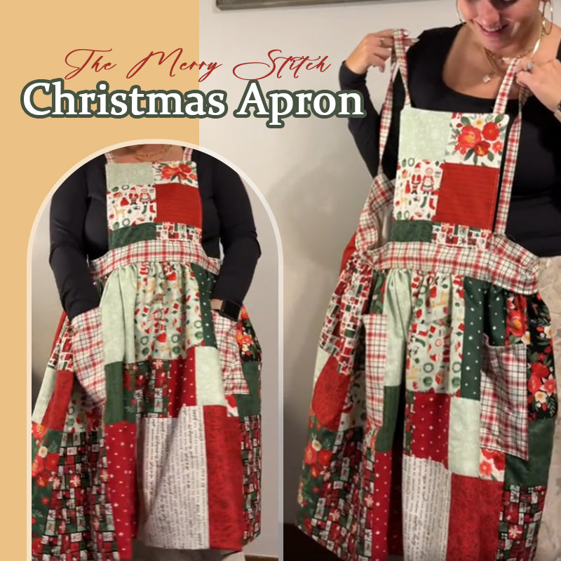 Christmas patchwork apron