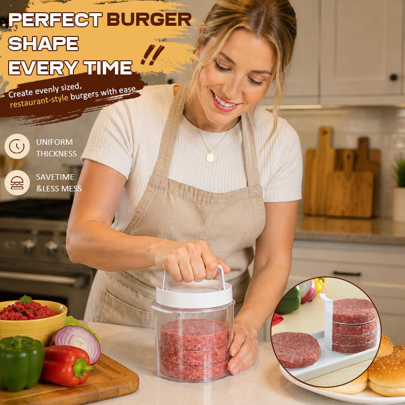 Perfect Patty Burger Press & Storage System