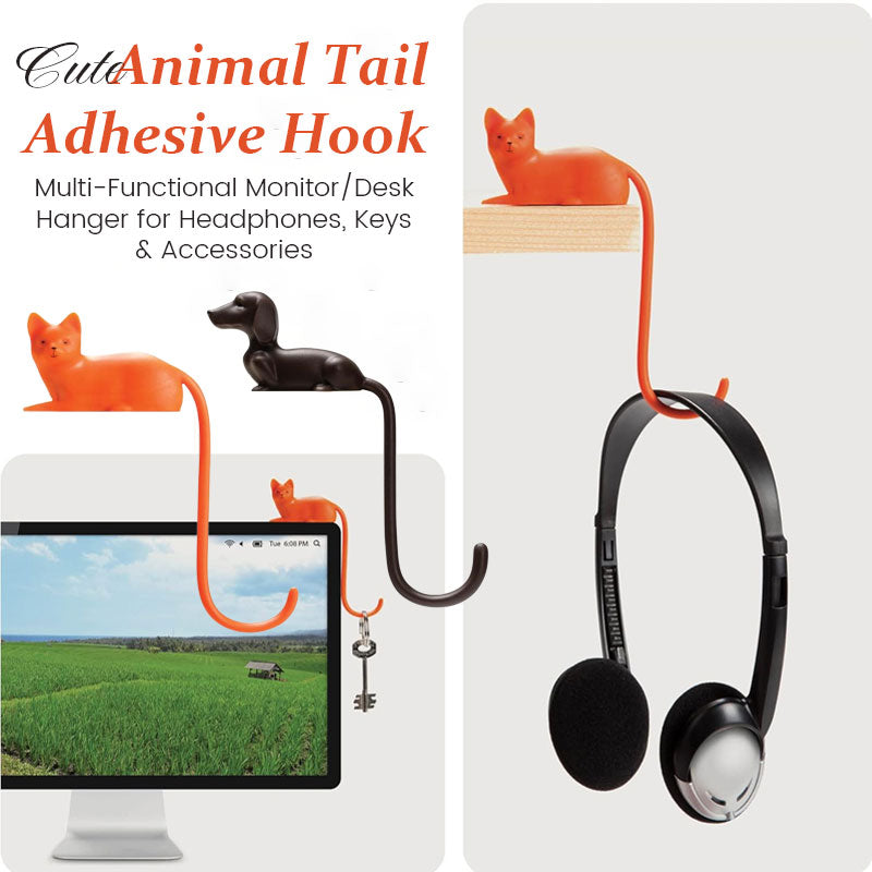 Cute Animal Tail Desk Hook