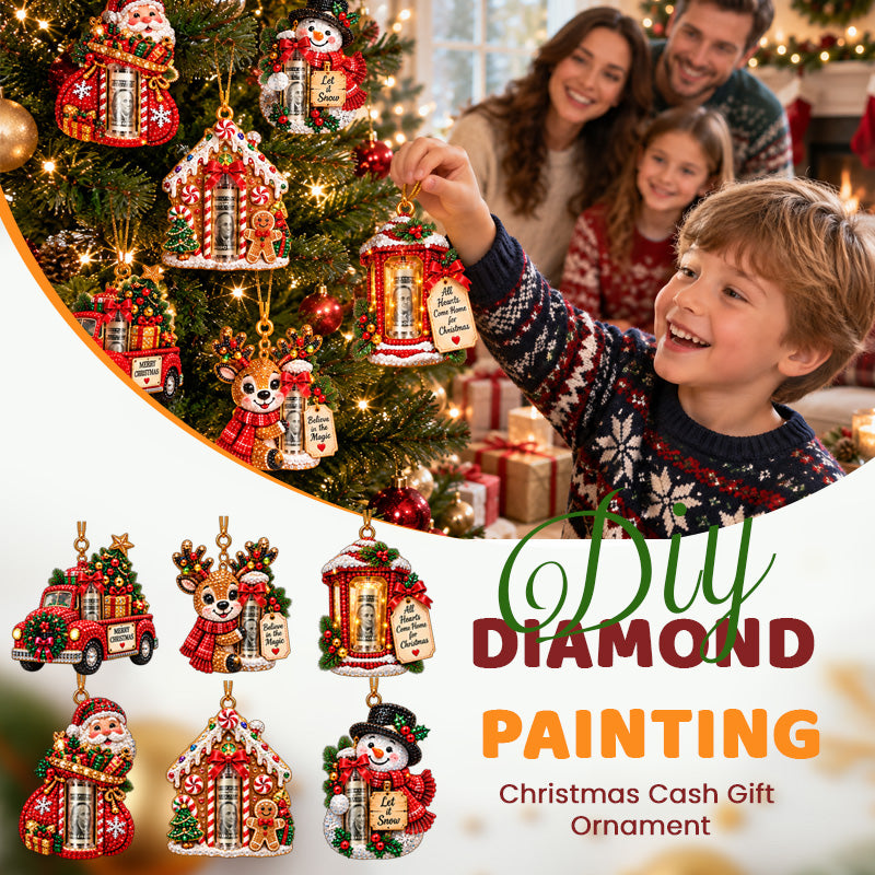 DIY Diamond Painting Christmas Money Holder Ornament