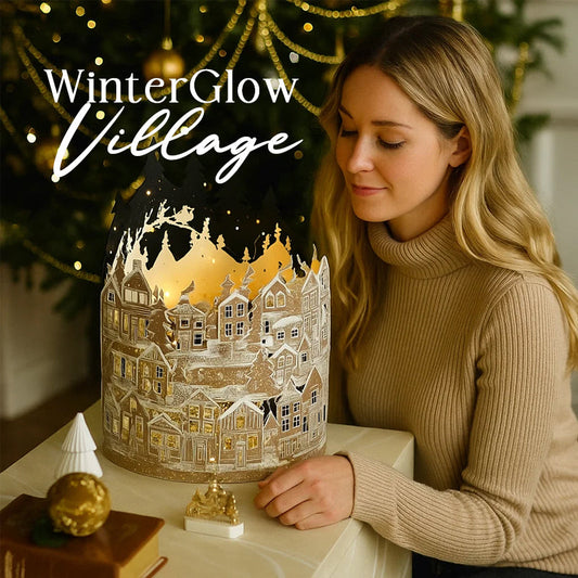 Winter town decorative lights