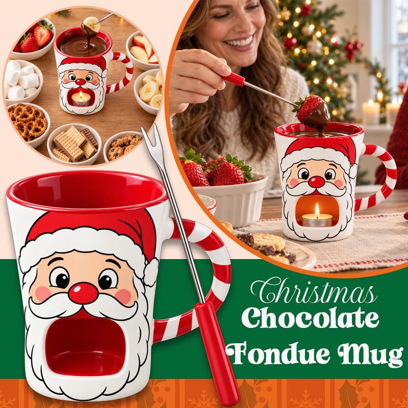 Santa Chocolate Fondue Mug