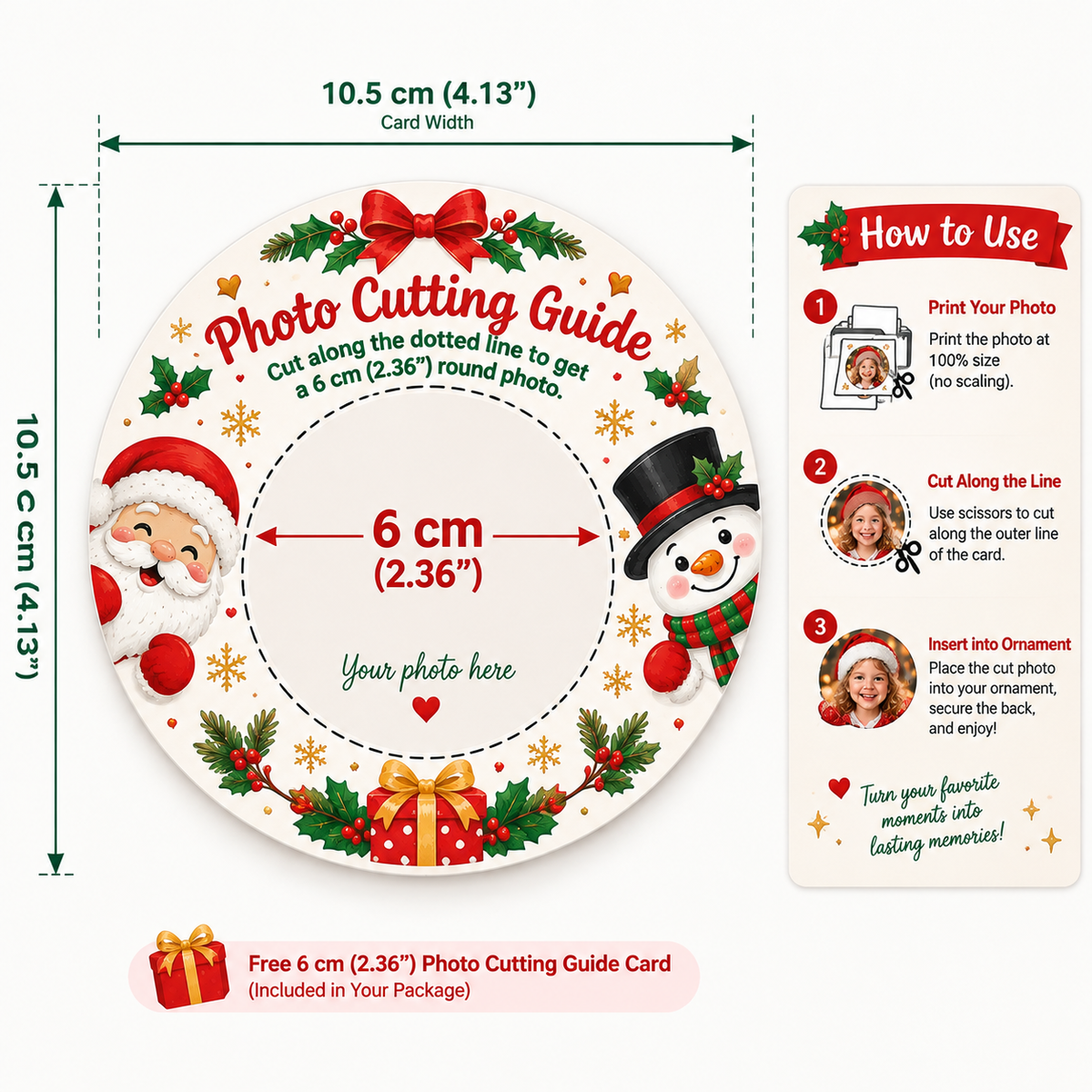 Personalized Christmas Photo Ornament