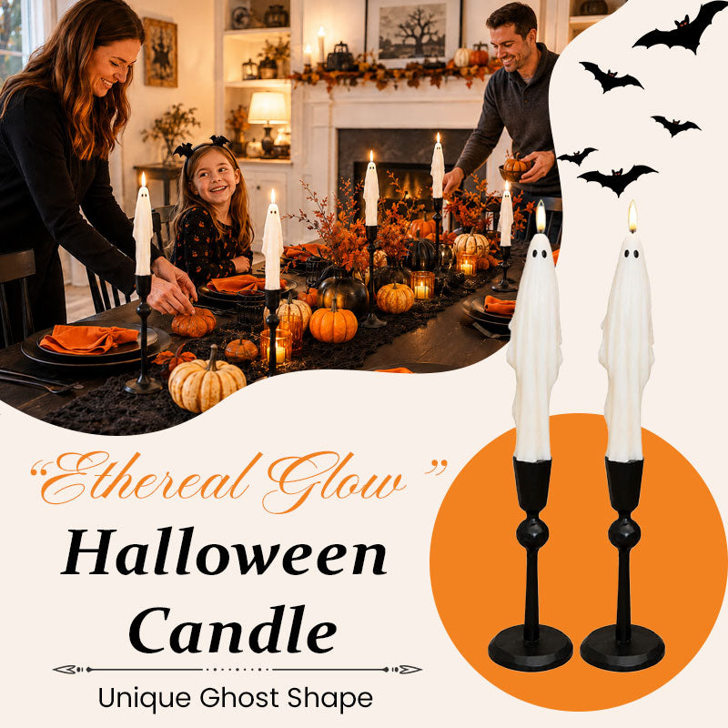 Ghost Flame Halloween Candles