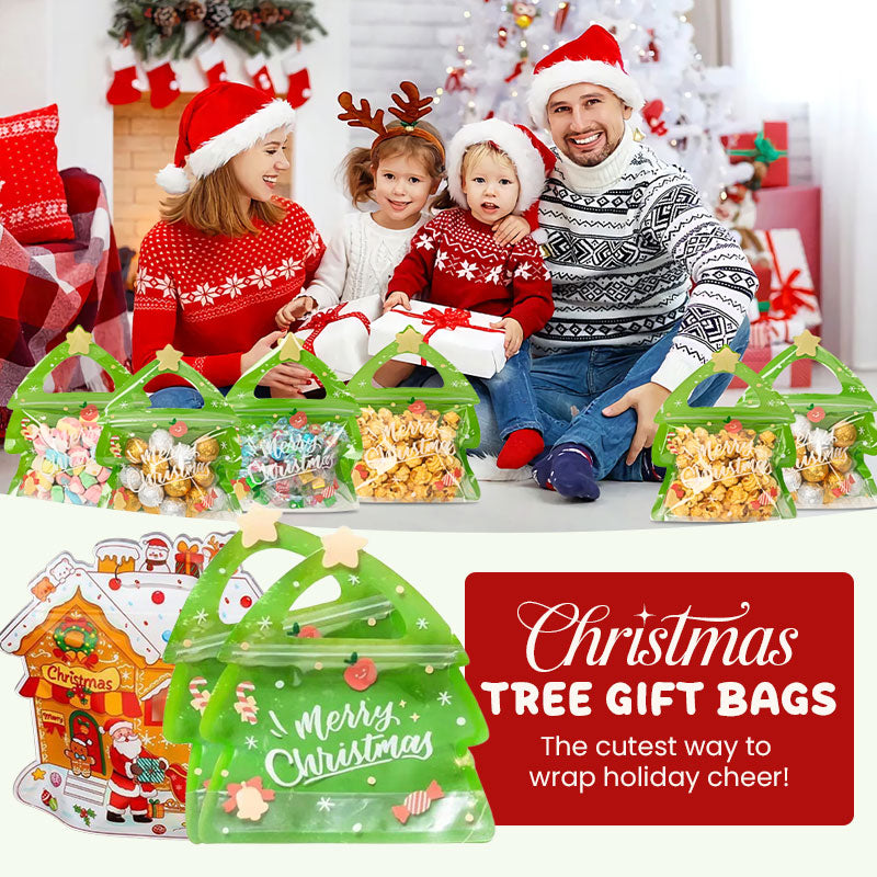 Merry Christmas Tree Gift Bags