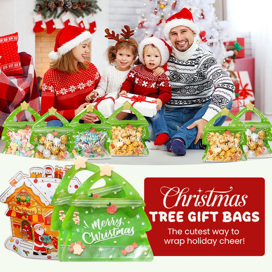 Merry Christmas Tree Gift Bags