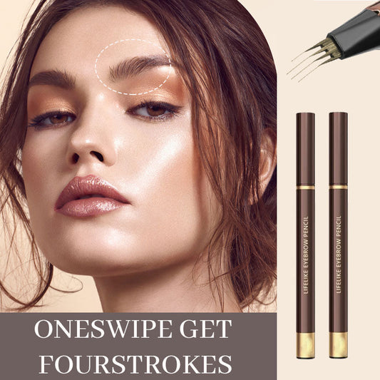 Split eyebrow pencil