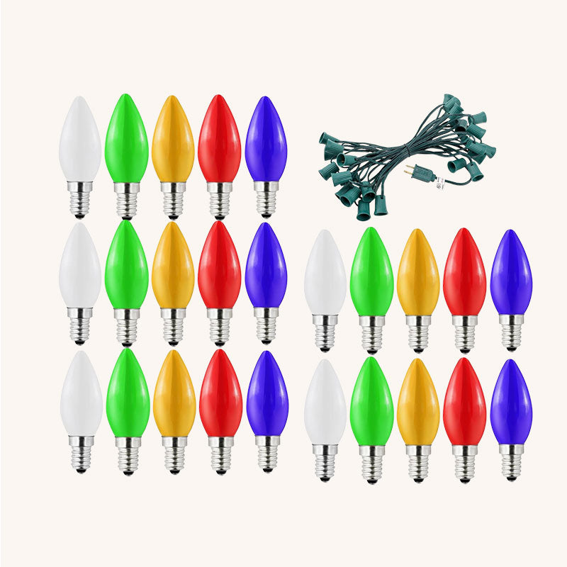 Classic Christmas Bulb Light String