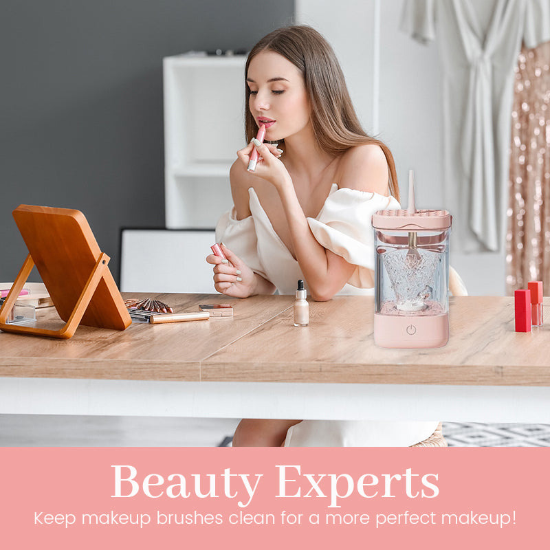 Electric makeup tool cleaner