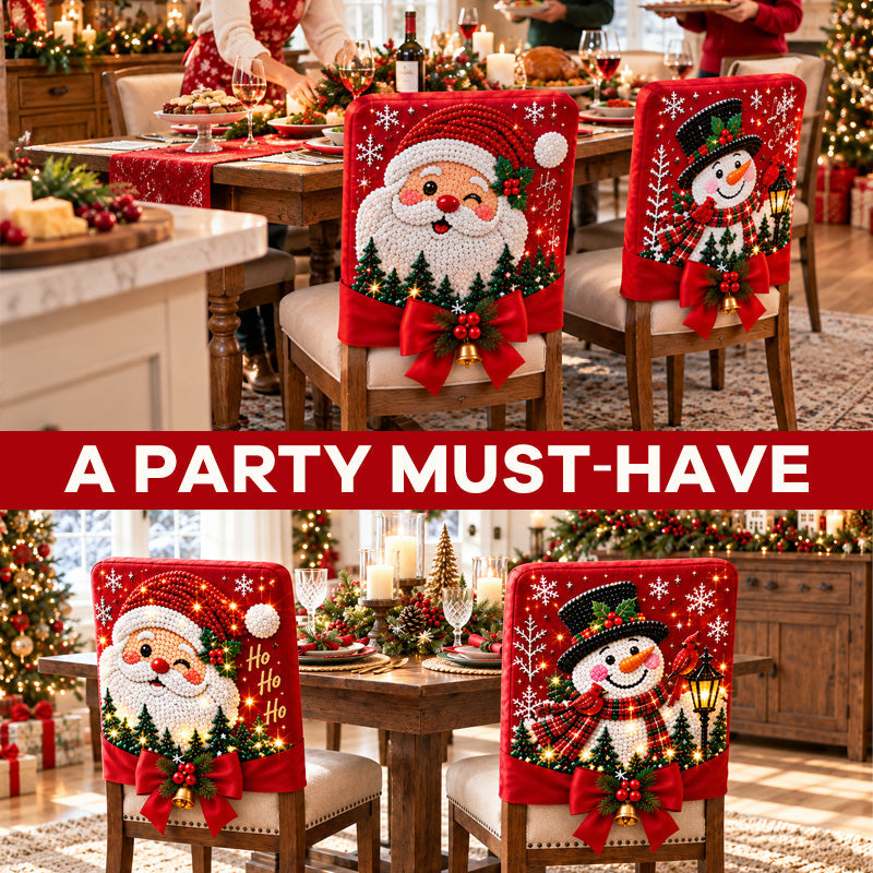 DIY Christmas Diamond Painting Chair Covers
