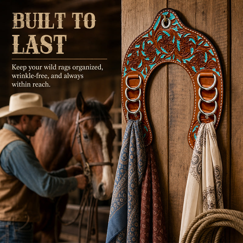 Western Horseshoe Wild Rag Organizer