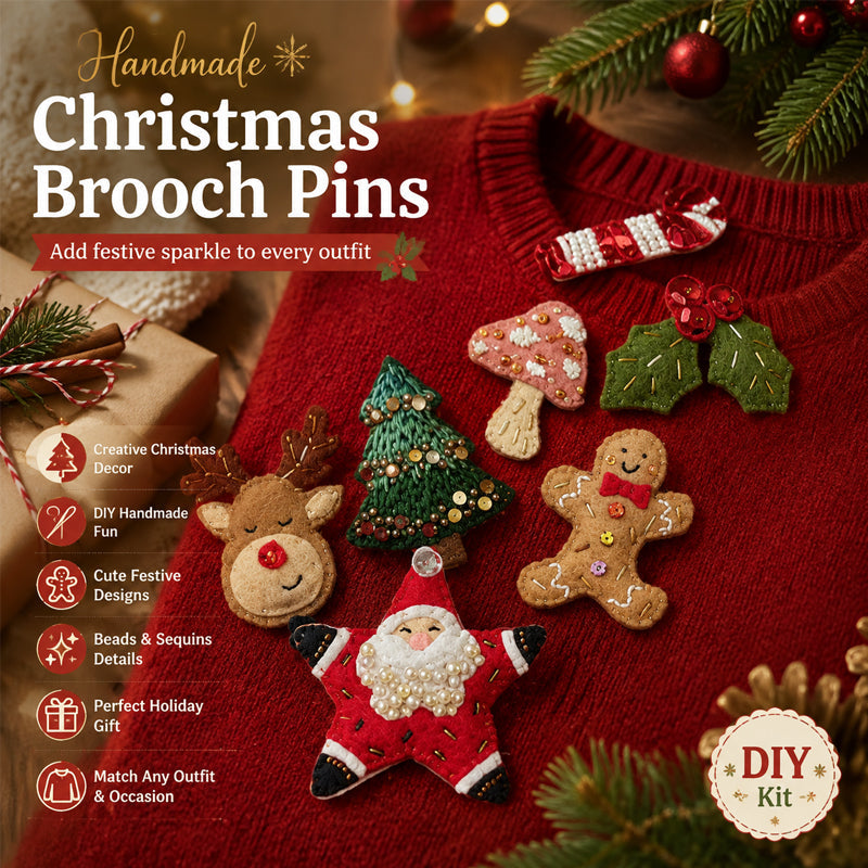 Handmade Christmas Brooch Pins DIY Kit