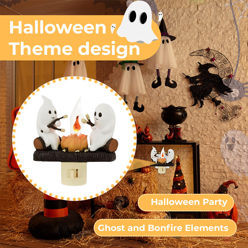 Cute Ghost Pumpkin Night Light