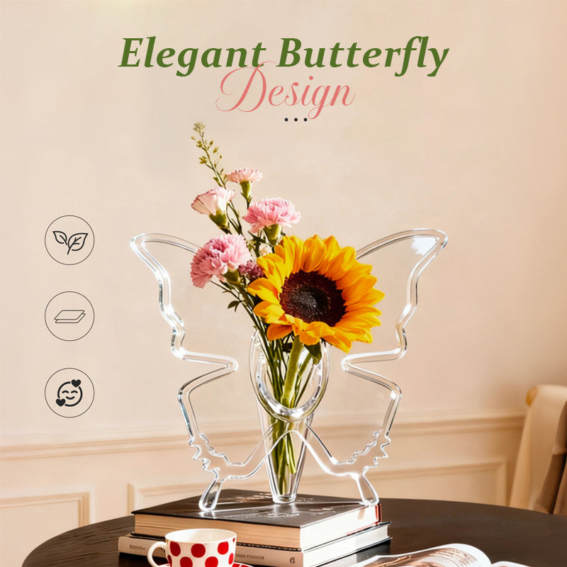 Butterfly Acrylic Vase
