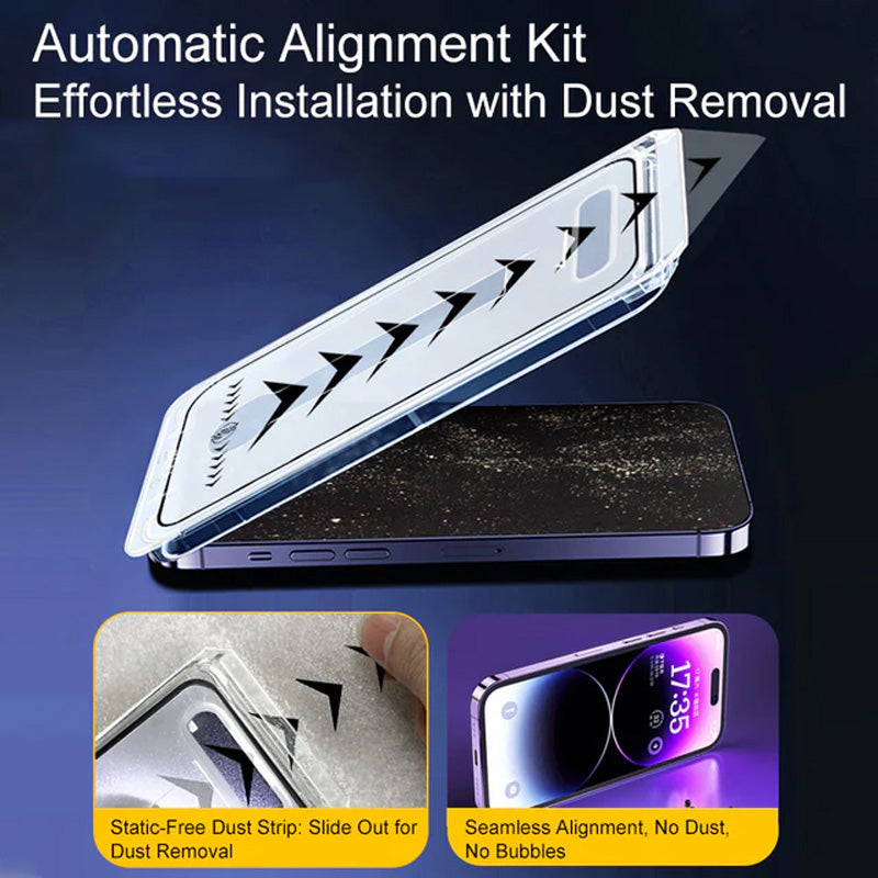 Silk screen automatic dust-free tempered film