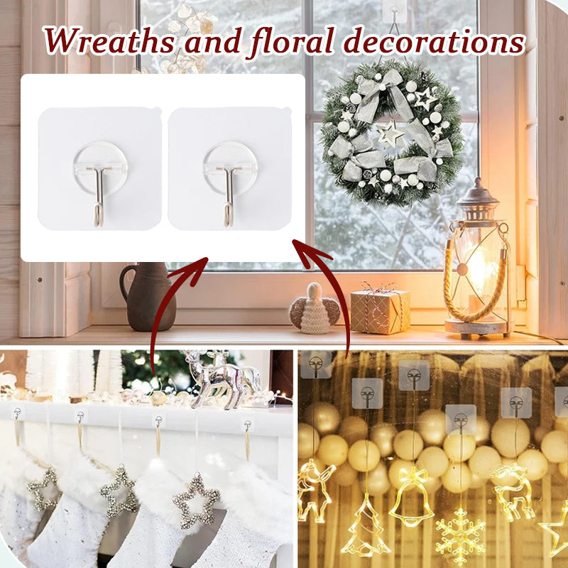 Invisible wreath hook