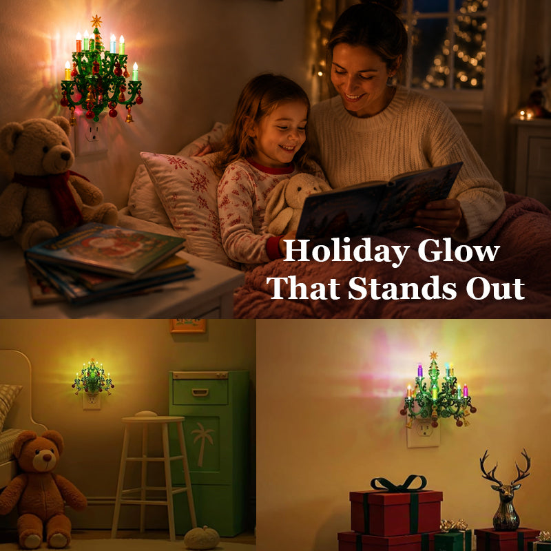 Vintage Christmas Tree Plug-In Night Light