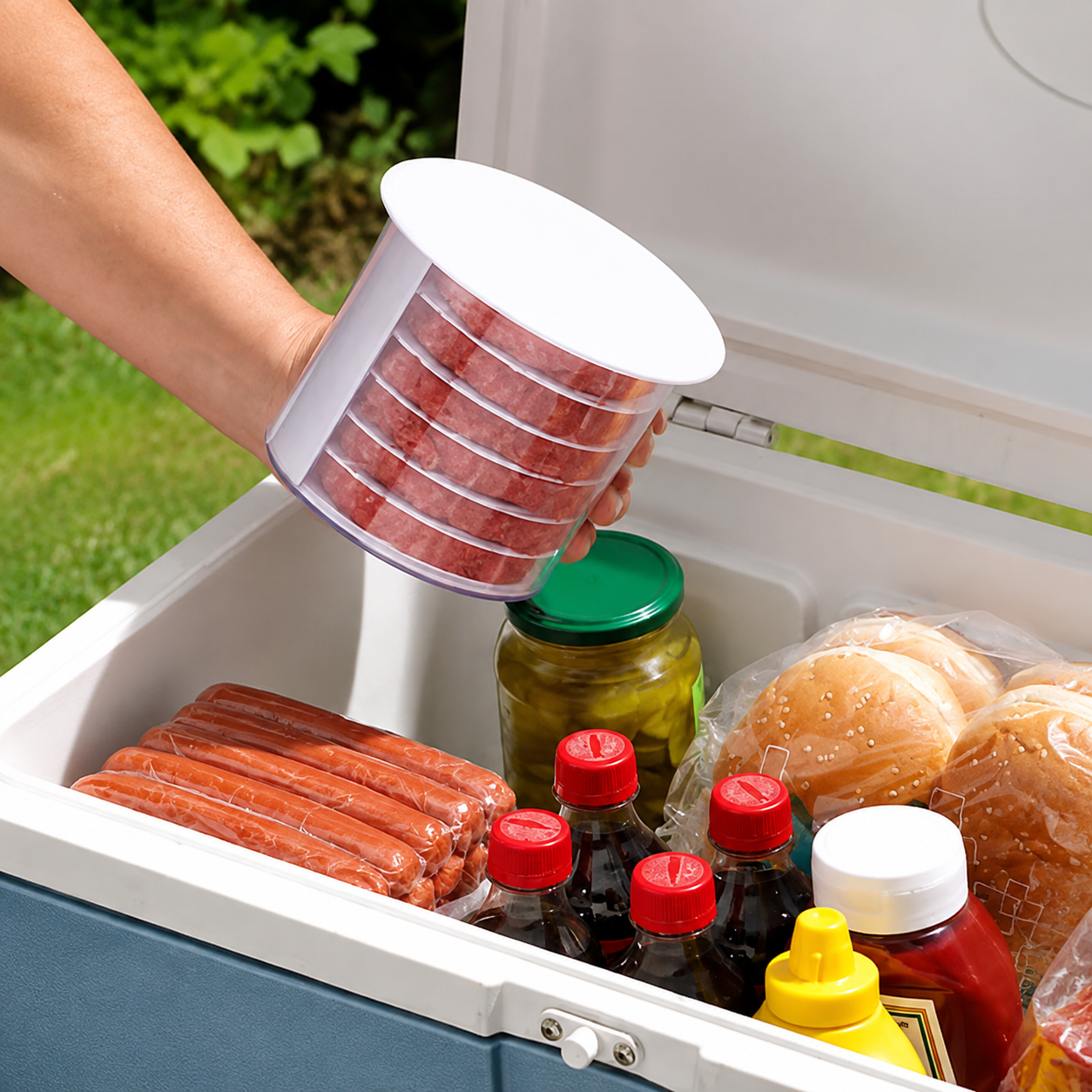 Perfect Patty Burger Press & Storage System