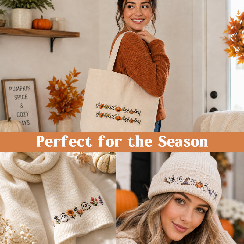 Halloween Embroidery Pattern Set