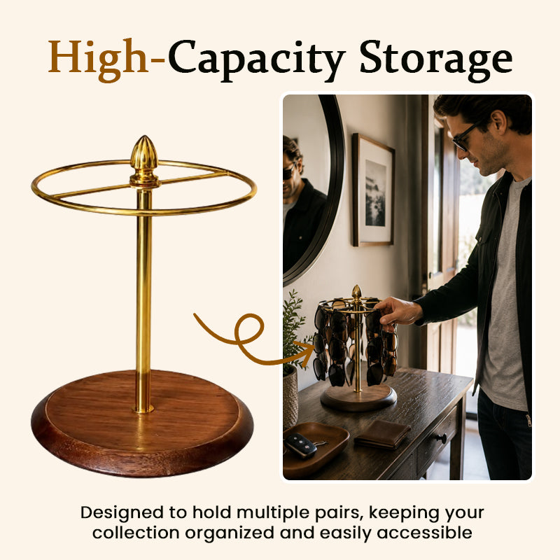 360° Rotating Sunglasses Organizer Stand